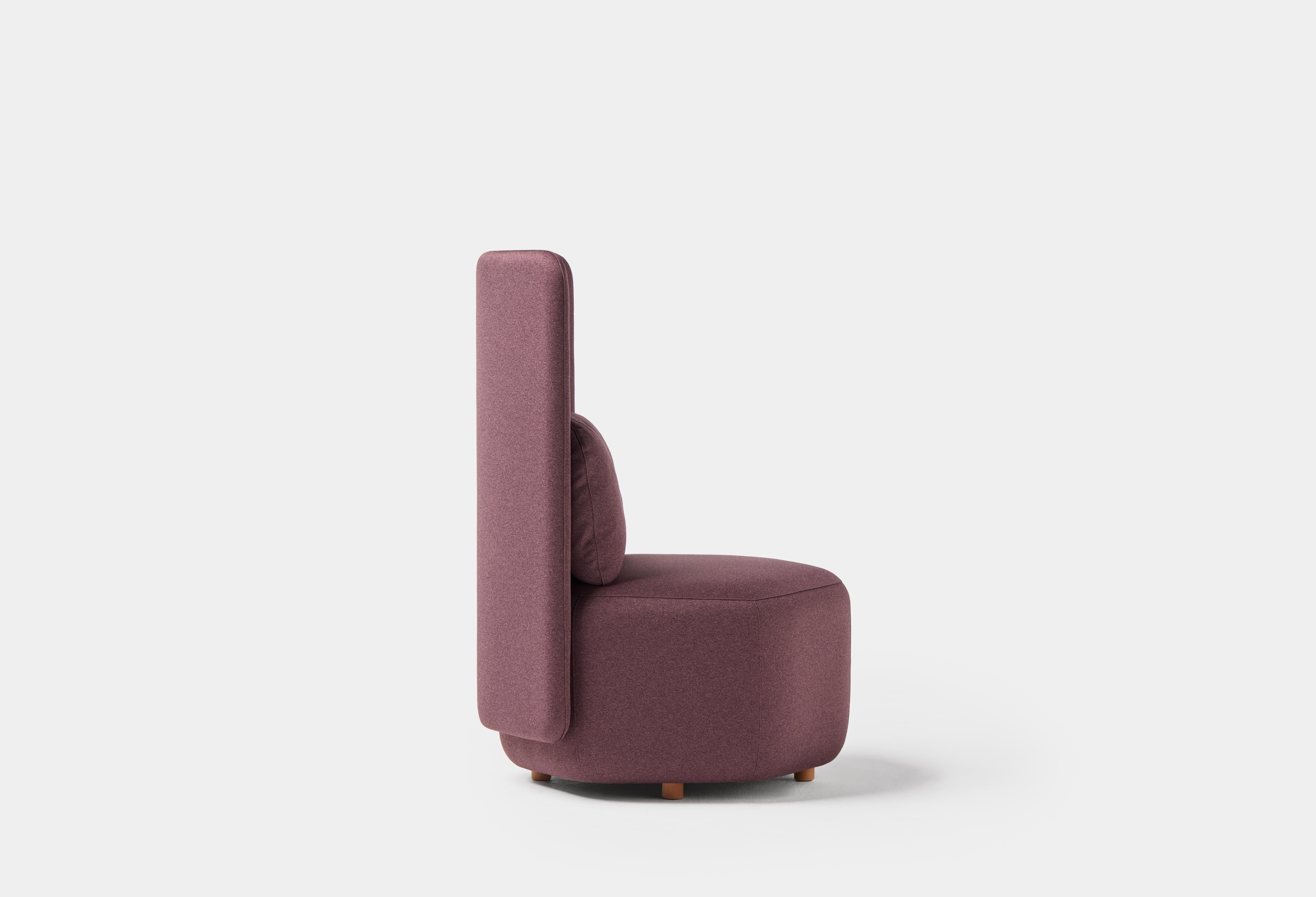 Post-Modern Hex Armchair with High Backrest Without Side Panels by Pepe Albargues For Sale