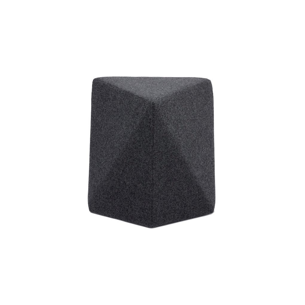 Italian Hex No.1 Modern and Futuristic Ottoman, Fabric Stool / Mid Size Pouf For Sale