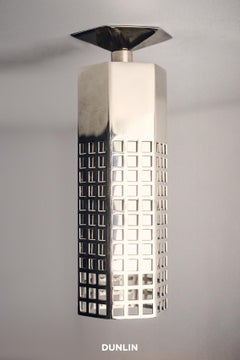 Hex Spot Light, Nickel Plated Brass by DUNLIN