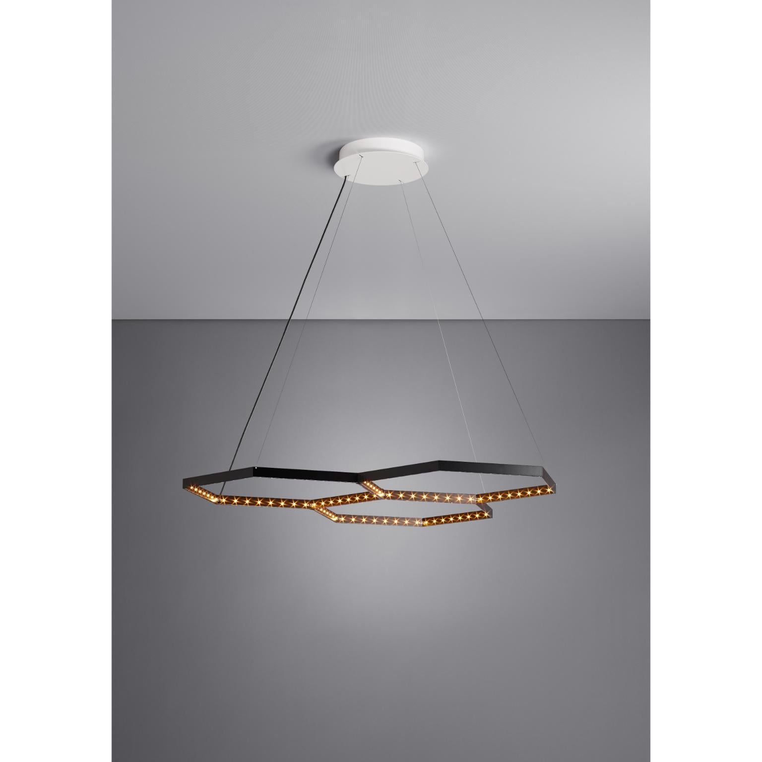 Postmoderno Lampada a sospensione Hexa 3 di Le Deun Luminaire in vendita