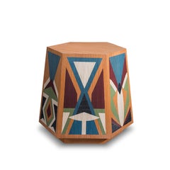 Multicolor Veneers & WOOD Stool - HEXA BY R'KAN