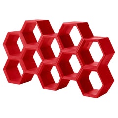 Librería Hexa Flame Roja by Taeke Halma