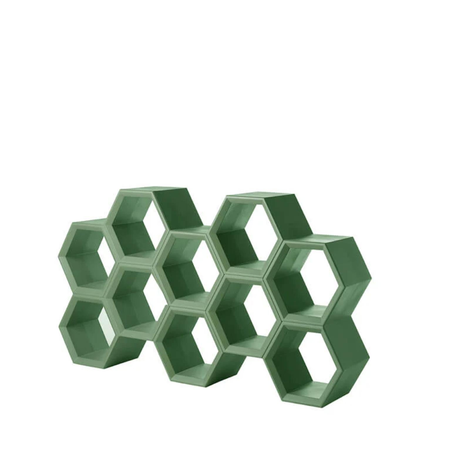 Hexa Milky White Bookcase by Taeke Halma For Sale 2