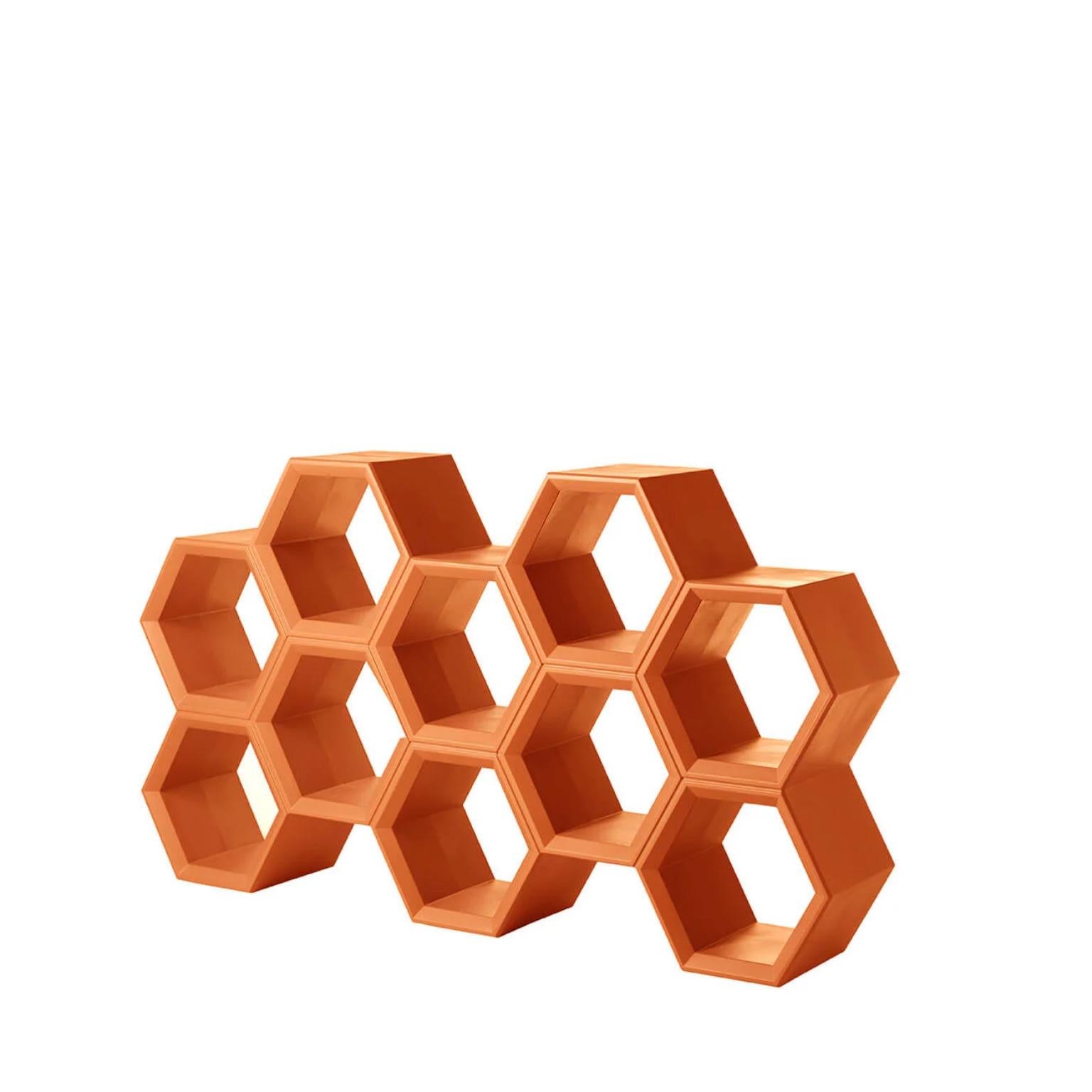 Hexa Milky White Bookcase by Taeke Halma For Sale 3
