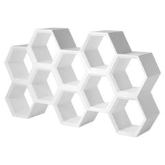 Librería Hexa Blanco Lechoso by Taeke Halma