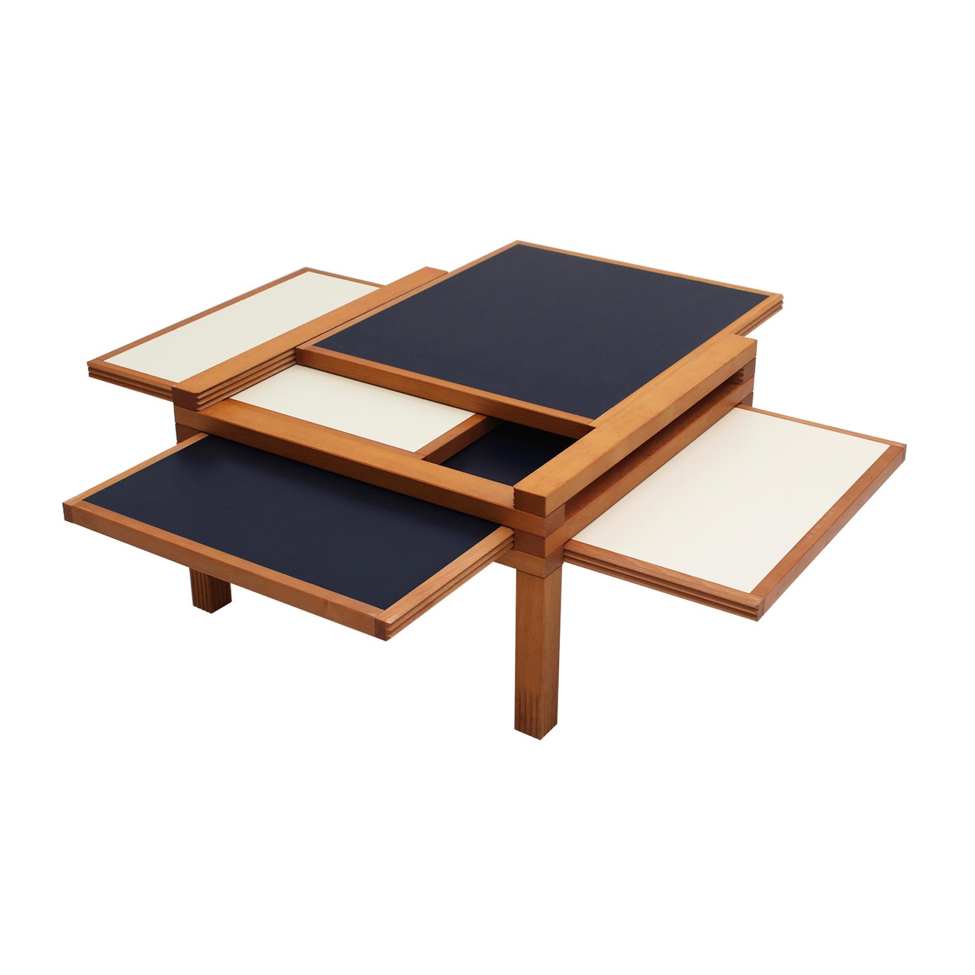 Mid-Century Modern Hexa Model Table Designed by Bernard Vuarnesson, Edited by Bellato 80s. For Sale