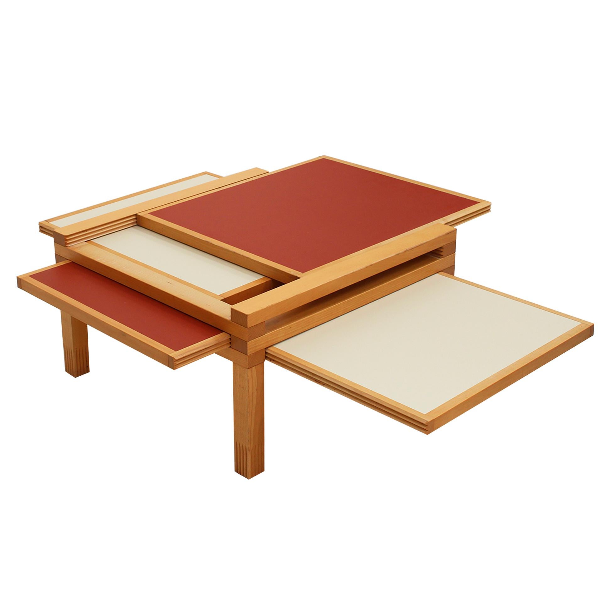 Hexa Model Table Designed by Bernard Vuarnesson, Edited by Bellato 80s. For Sale 1