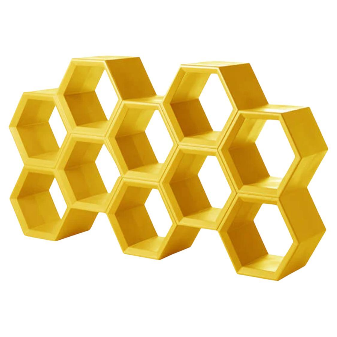Hexa Saffron Yellow Bookcase by Taeke Halma