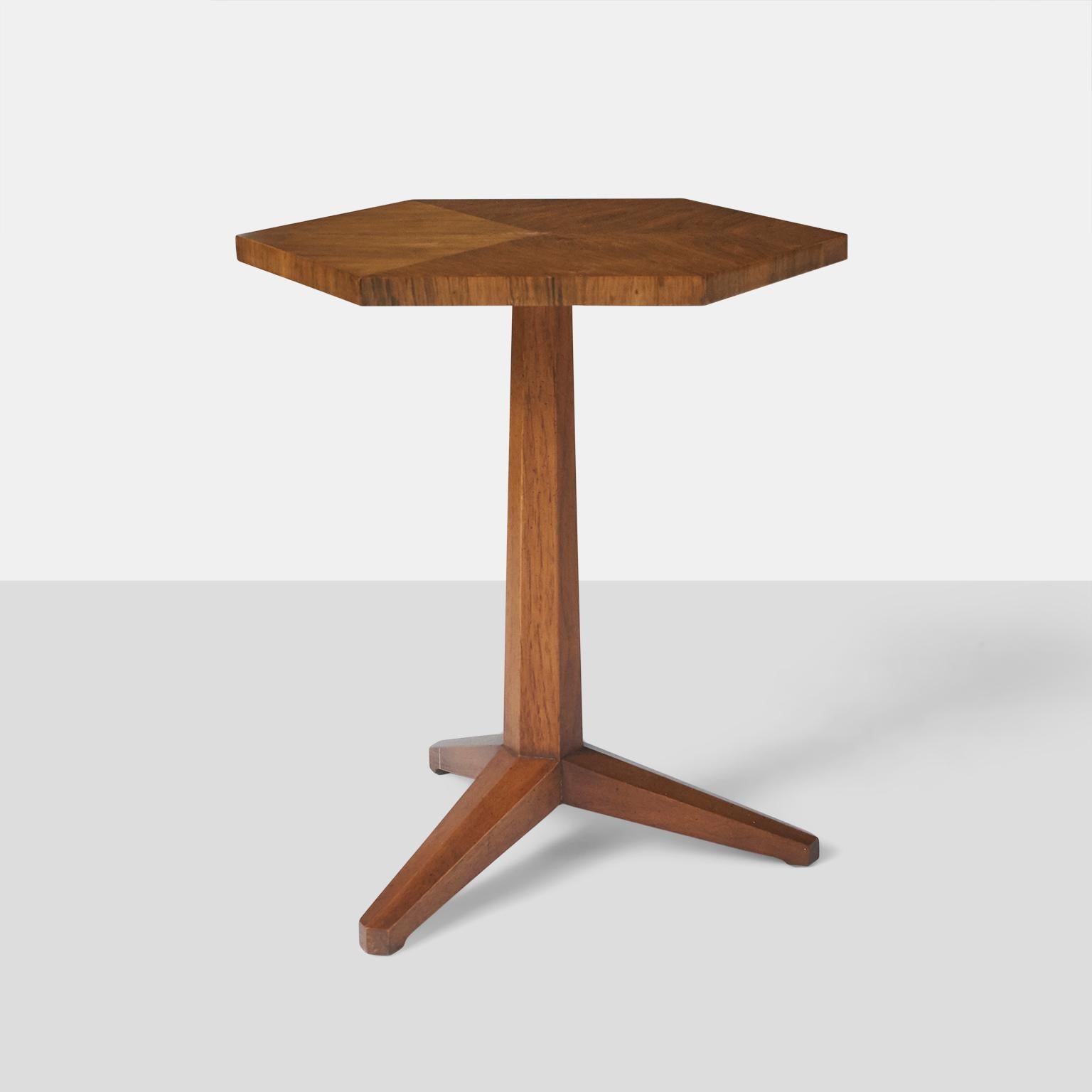 Mid-Century Modern Hexaganol Side Table by Heritage