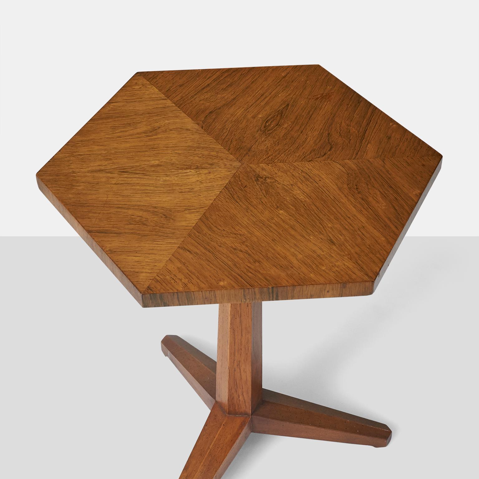 American Hexaganol Side Table by Heritage