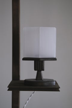 Hexagon Cube 003, Stained Birch Wood and Organic Glass by Mun Hau Production