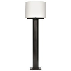 Hexagon Floor Lamp in Blackened Steel, Vica Designed by Annabelle Selldorf