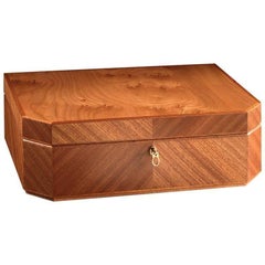 Hexagon Jewel Box in Briarwood and Mahogany by Agresti