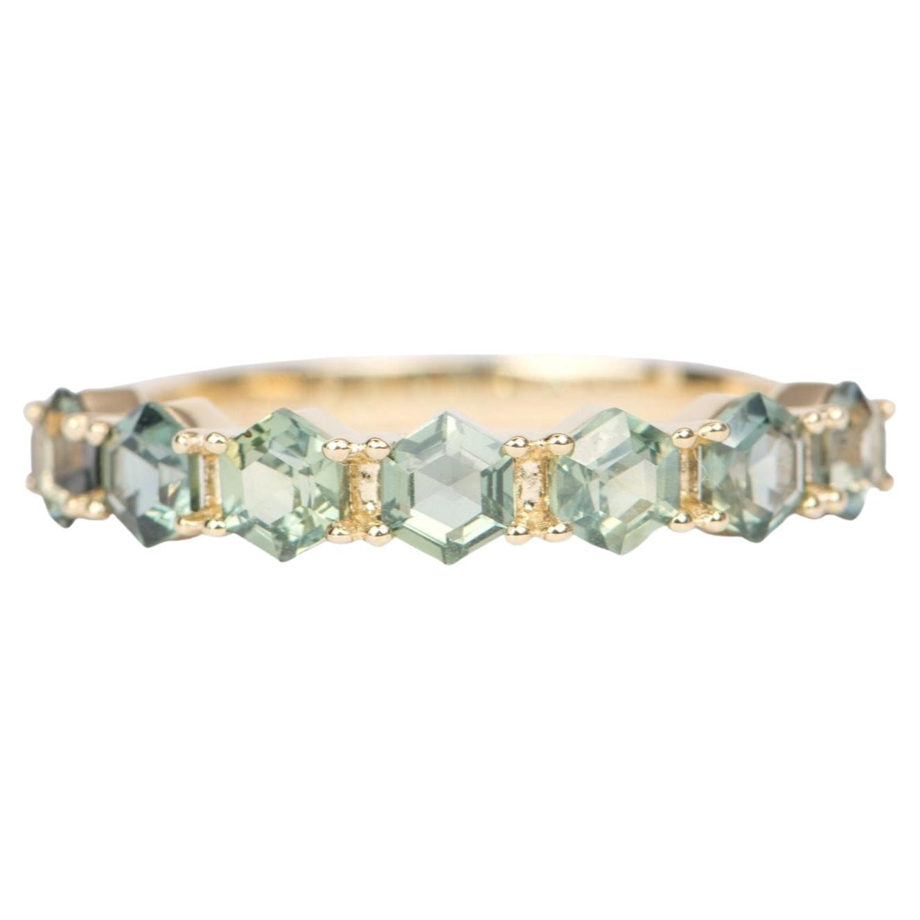 Montana Sapphire Wedding Band