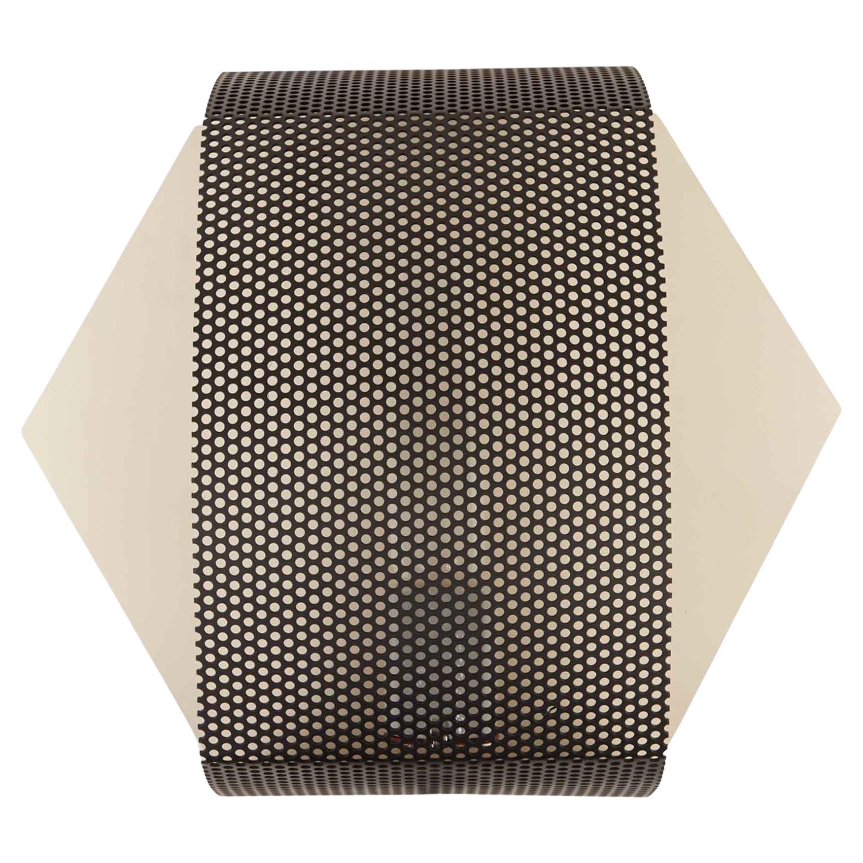 Hexagon Perforated Sconce by Lawson-Fenning For Sale