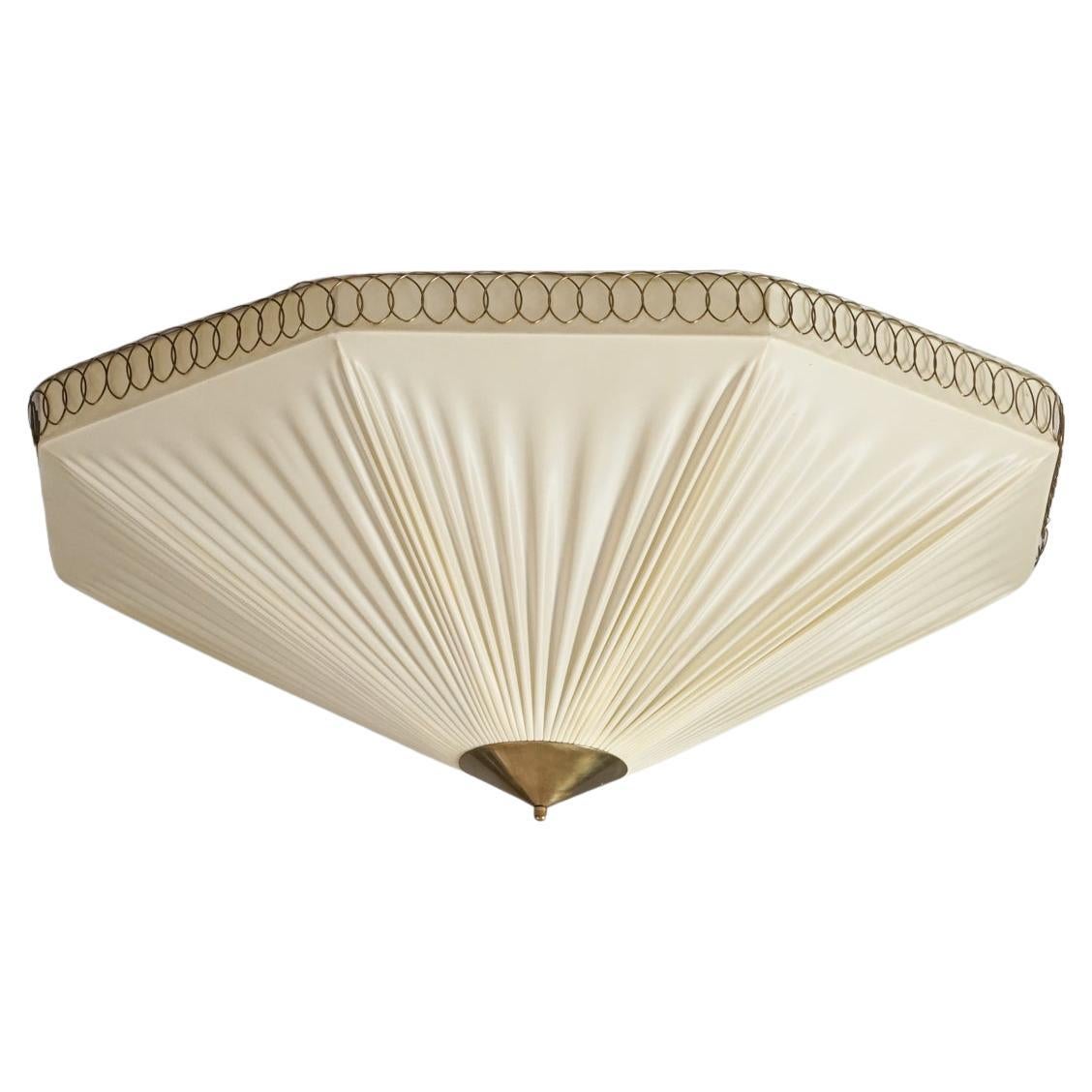 Hexagon Shaped Flush Mount Model ES 1901/70, Itsu Oy, 1950s