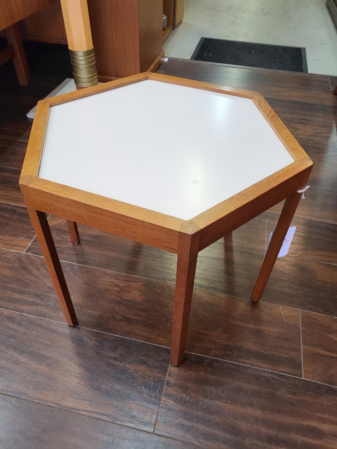 Hexagon Teak Coffee Tables Designed by Hans C Andersen For Sale 3