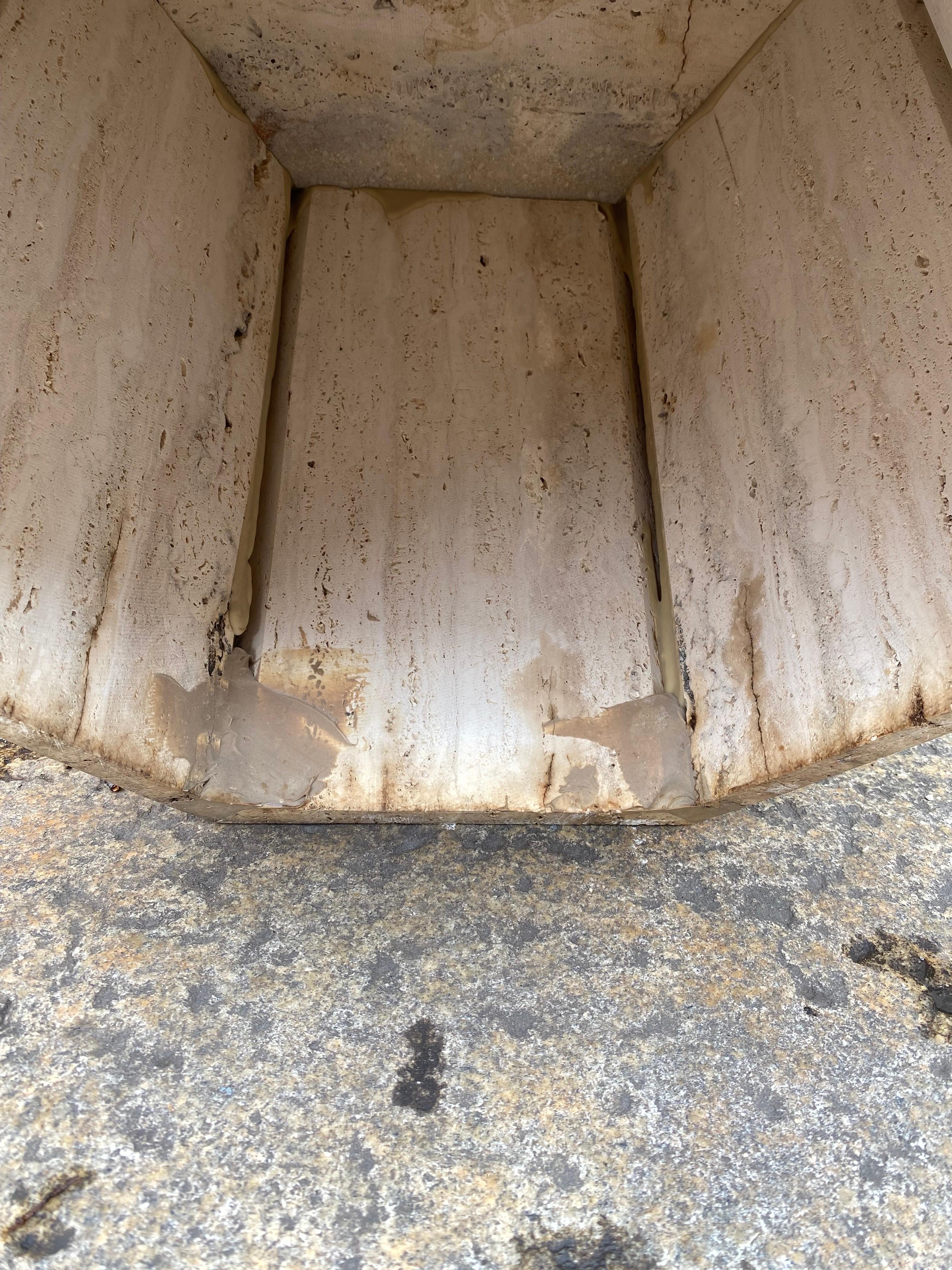 Hexagon Travertine Cube 1