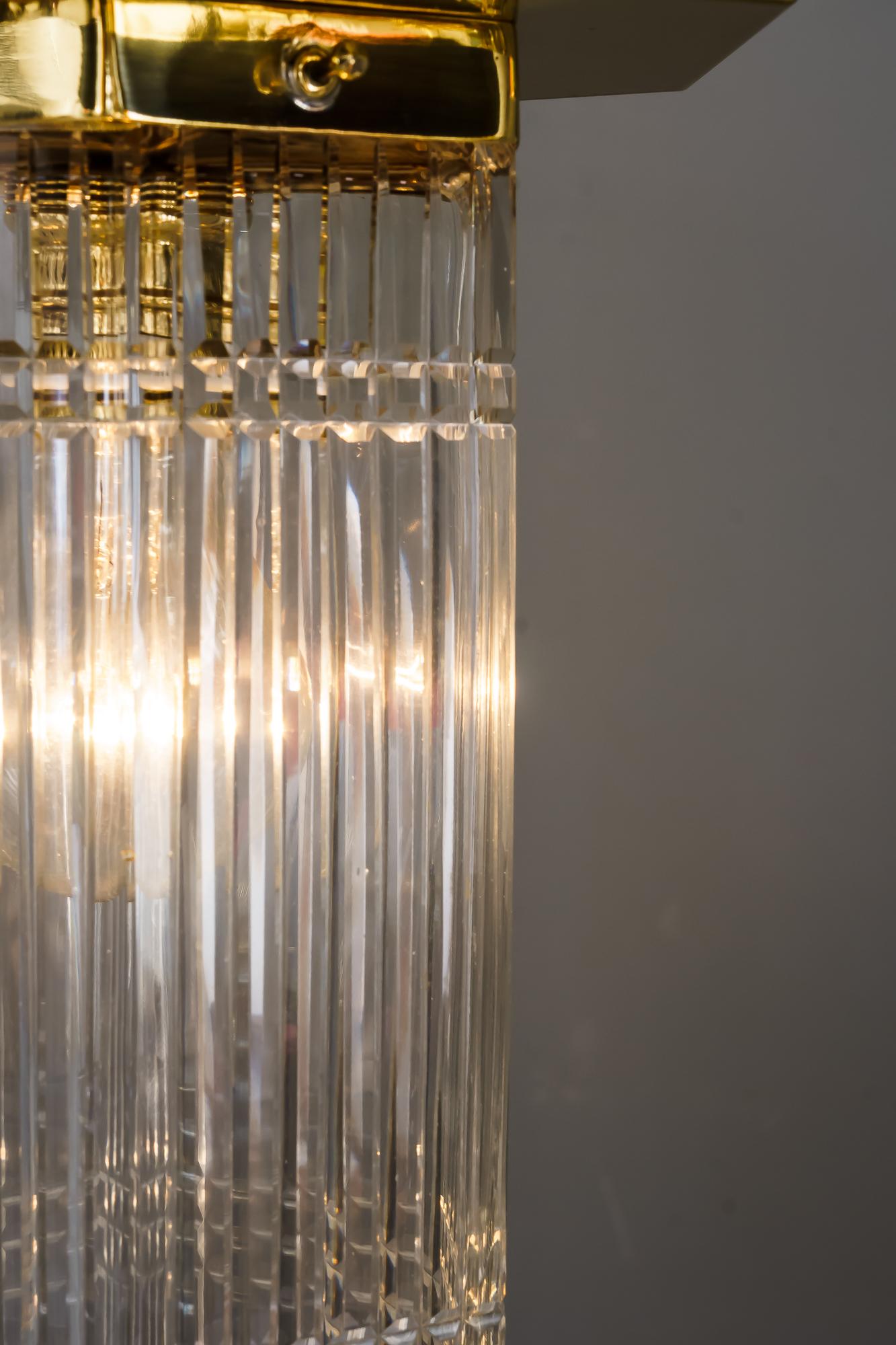 Lampe à suspension hexagonale Art déco avec abat-jour en verre d'origine, vers les années 1920 en vente 7