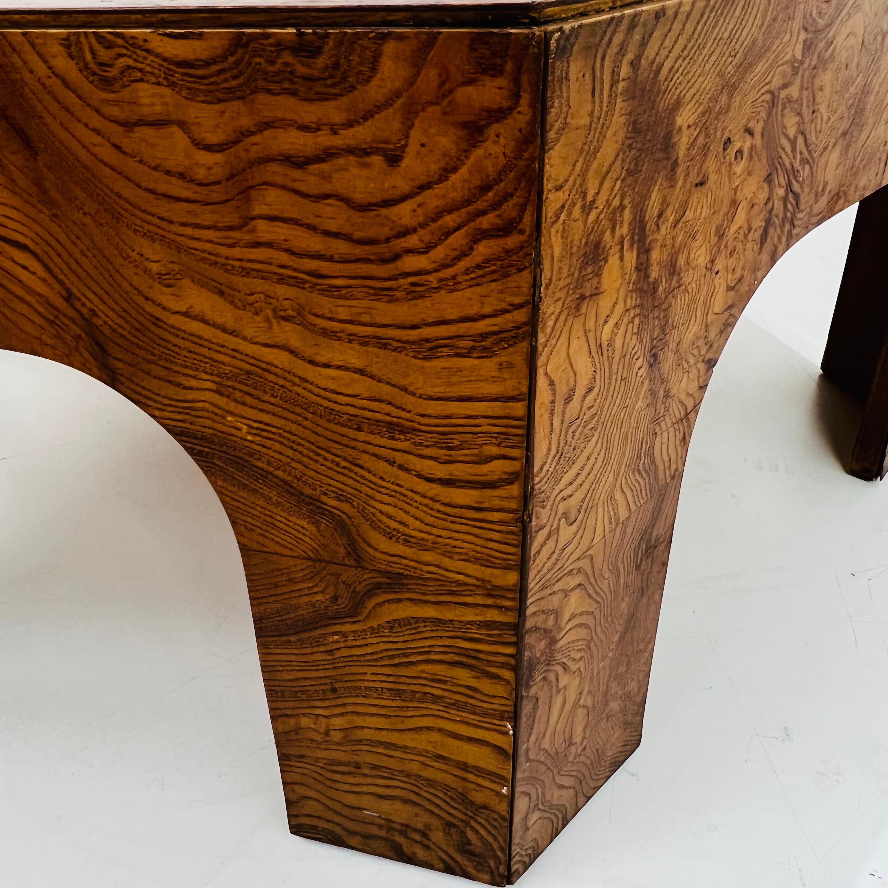 Hexagonal Burl Coffee Table by Lane 3
