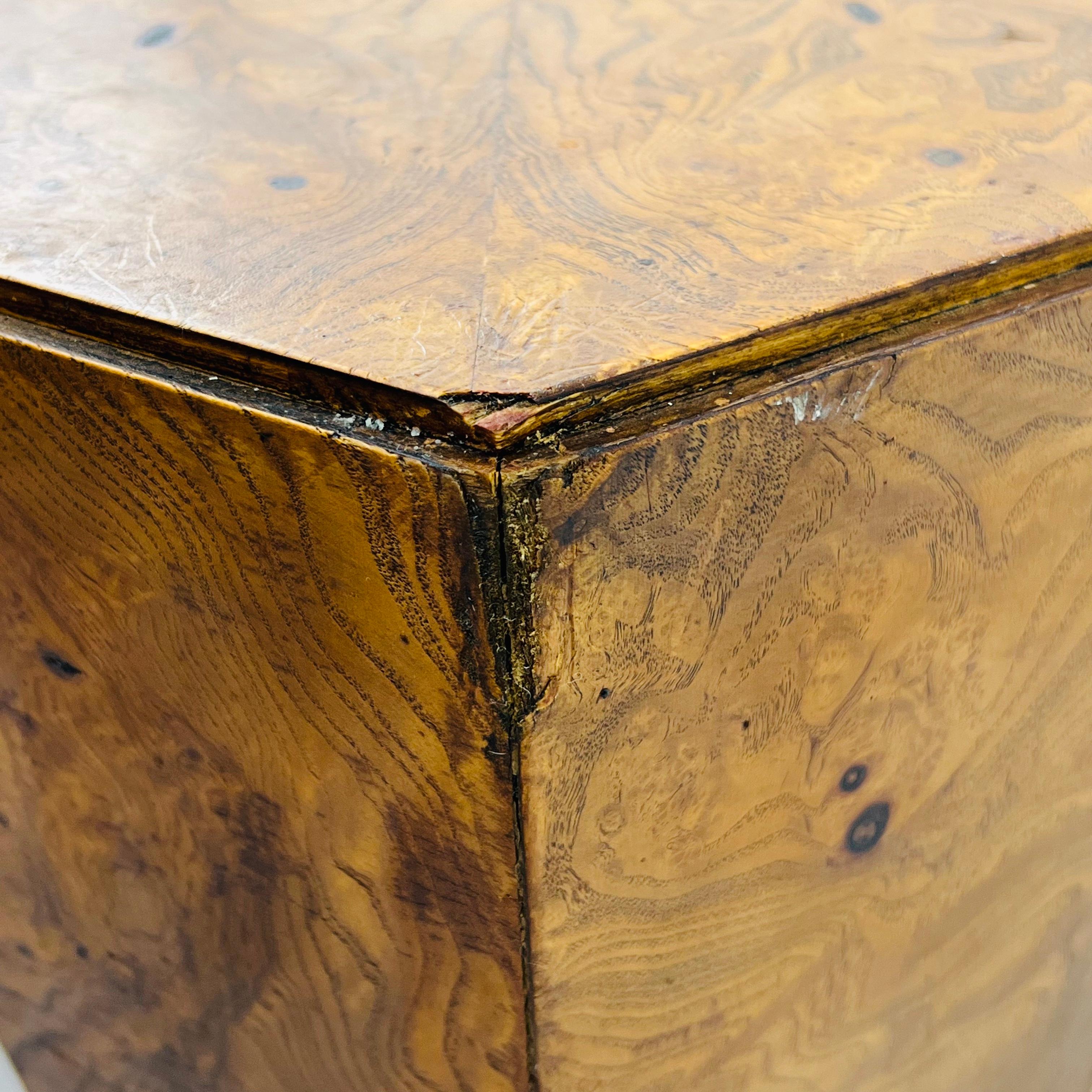 Hexagonal Burl Coffee Table by Lane 5