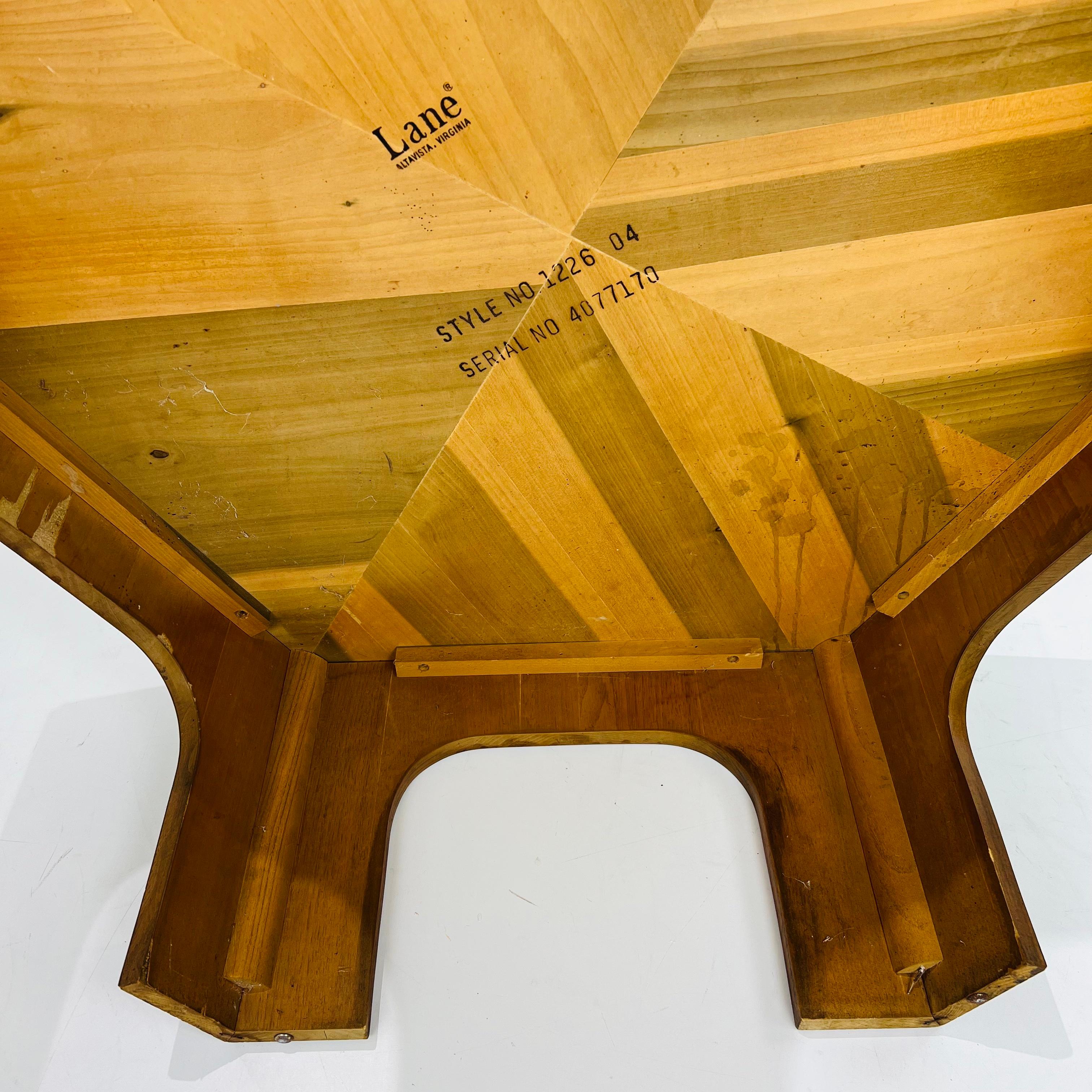 Hexagonal Burl Coffee Table by Lane 7
