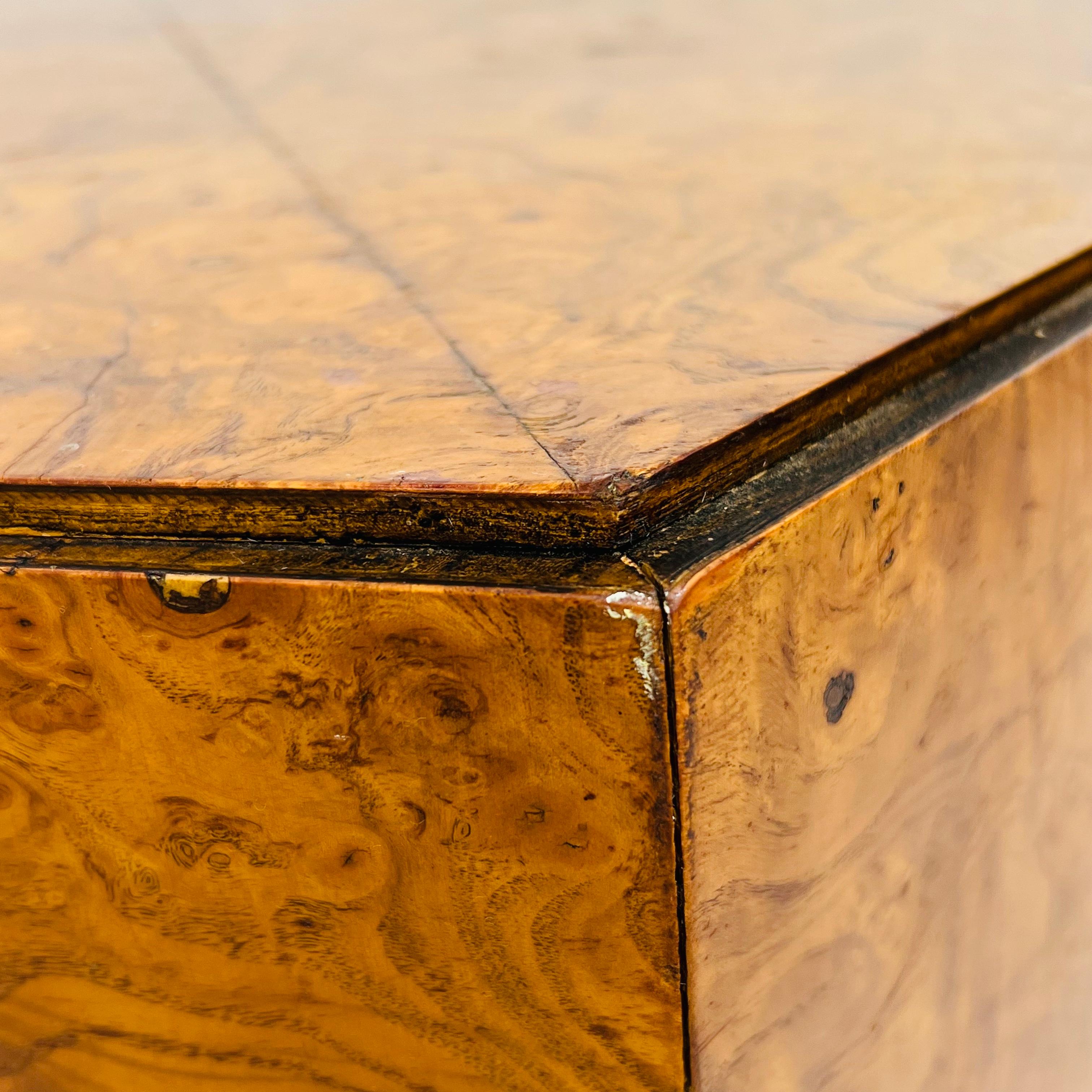 Late 20th Century Hexagonal Burl Coffee Table by Lane