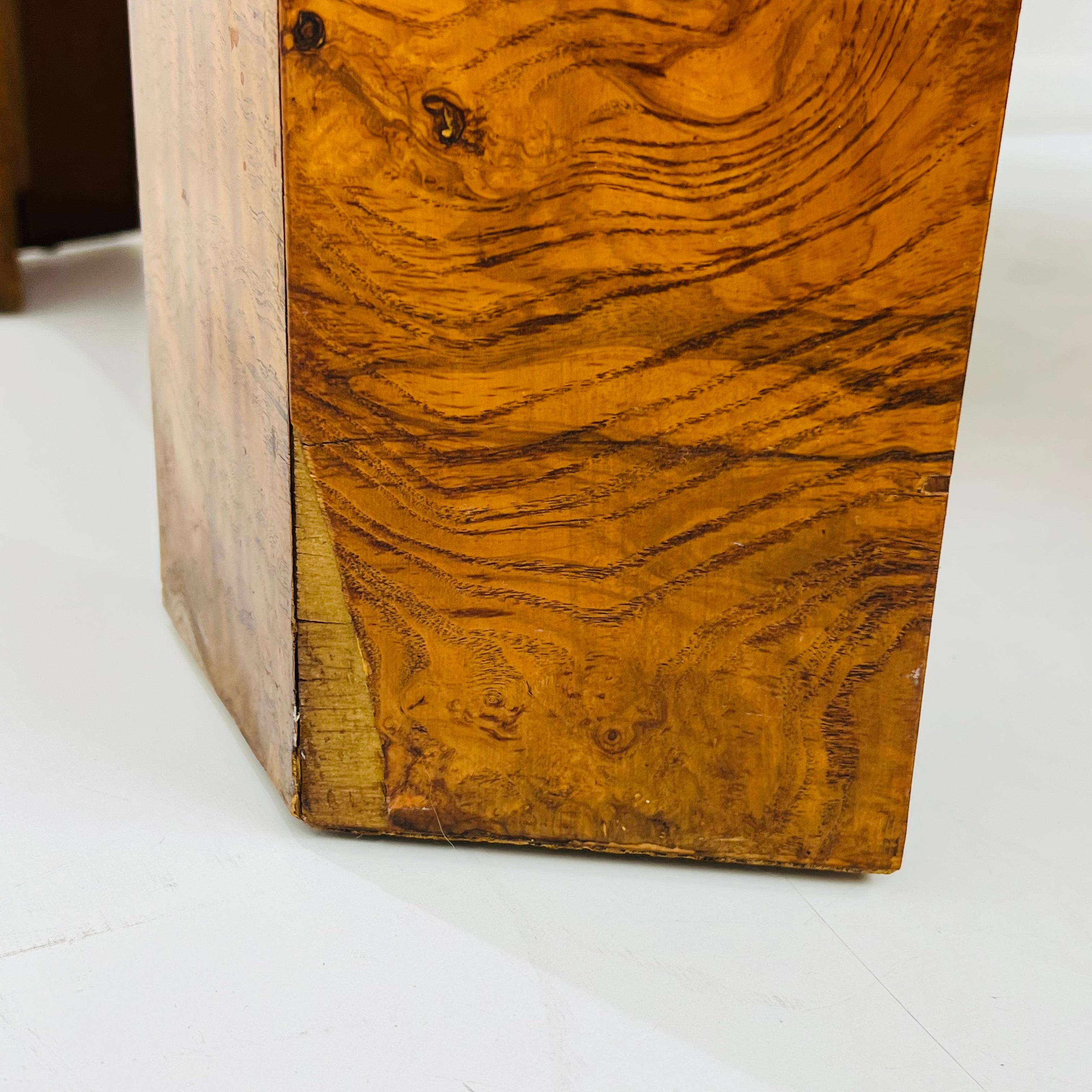 Hexagonal Burl Coffee Table by Lane 1