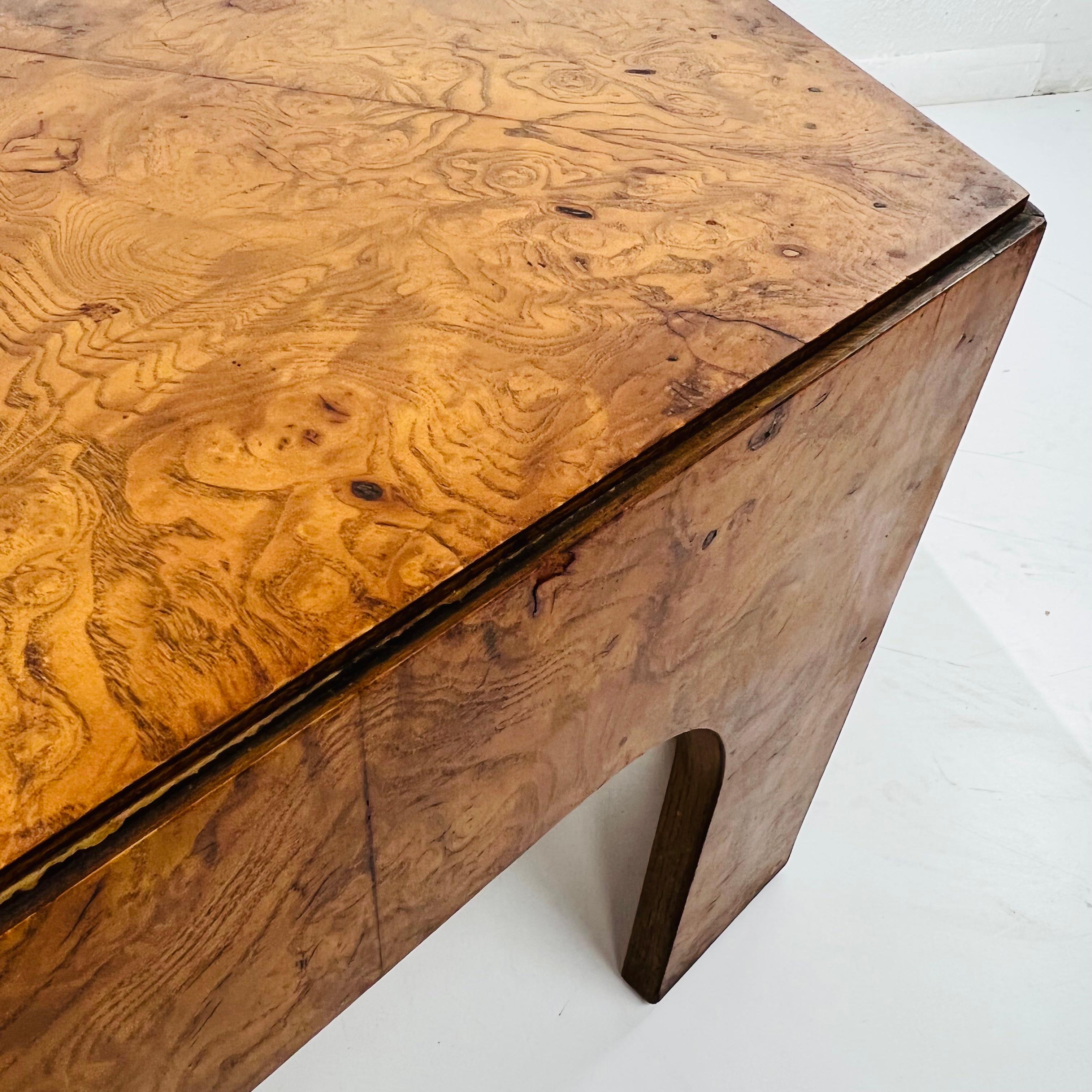 Hexagonal Burl Coffee Table by Lane 2