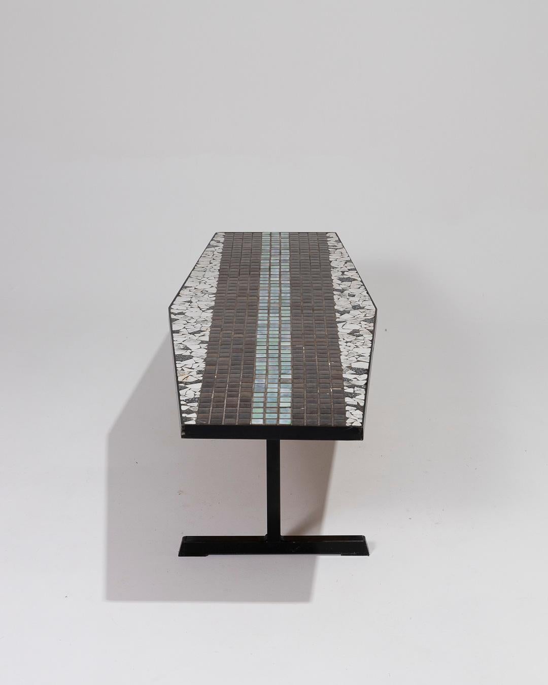Table basse hexagonale, années 1930 Bon état - En vente à PARIS, FR