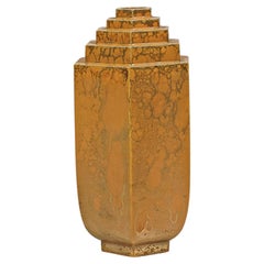 Hexagonal Ceramic Vase by Sevrès