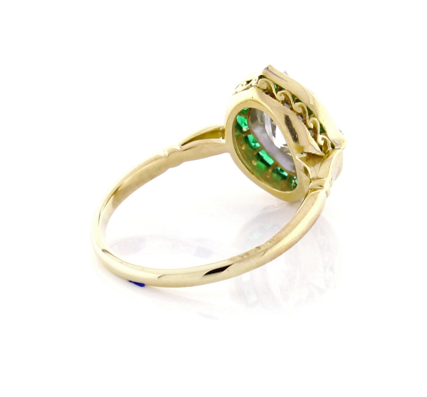 emerald hexagon ring