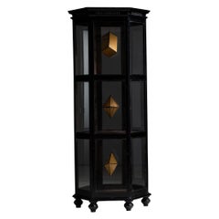 Hexagonal Display Cabinet, England, circa 1910
