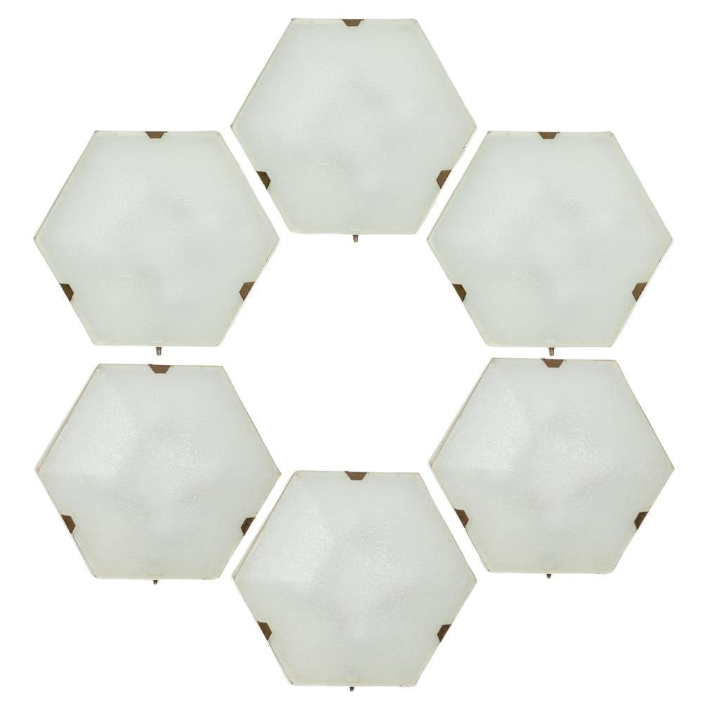 Soportes de empotrar hexagonales by Stilnovo en venta