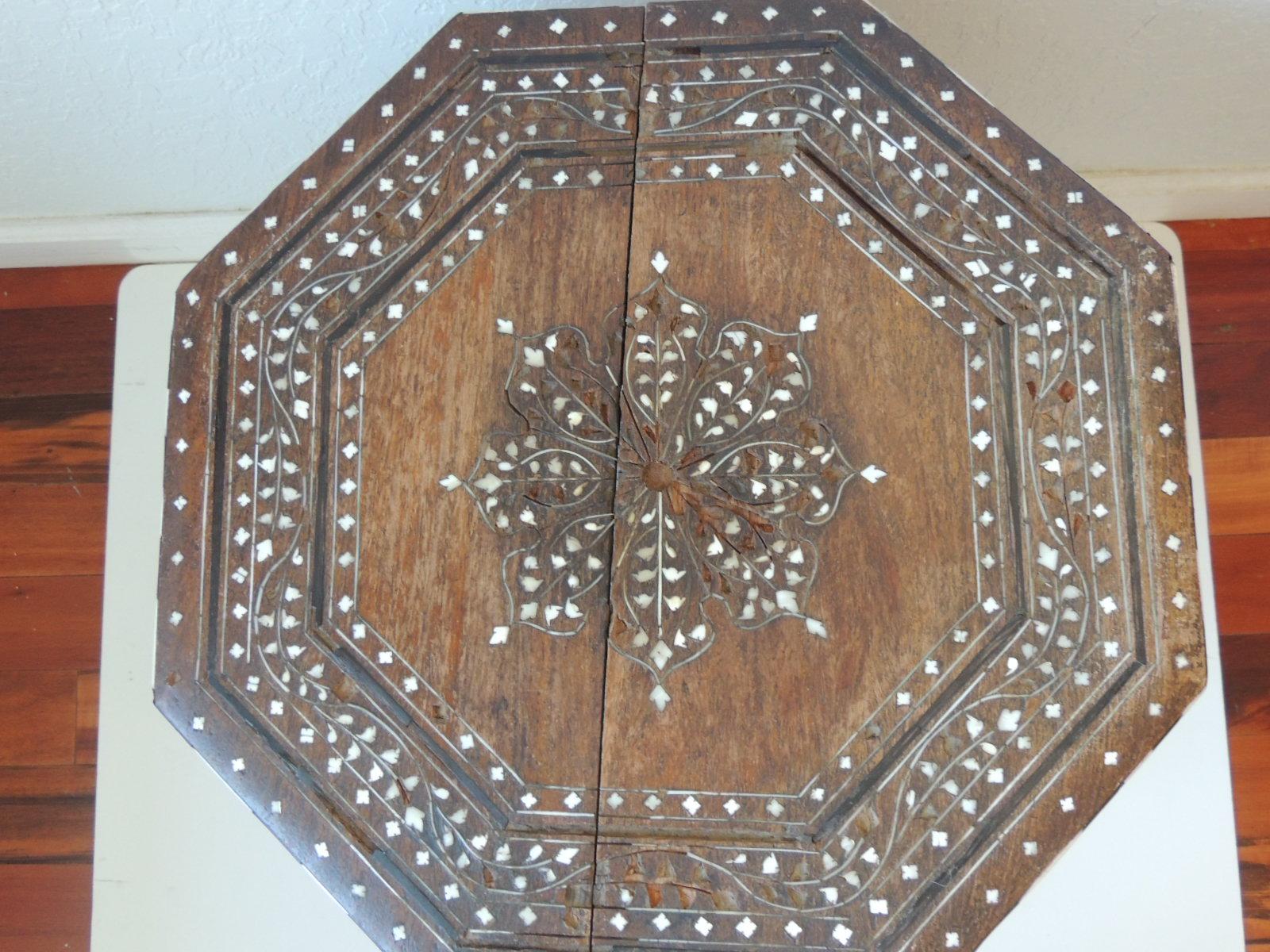 hand carved indian side table