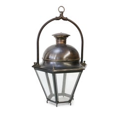 Hexagonal French Copper and Brass Lantern
