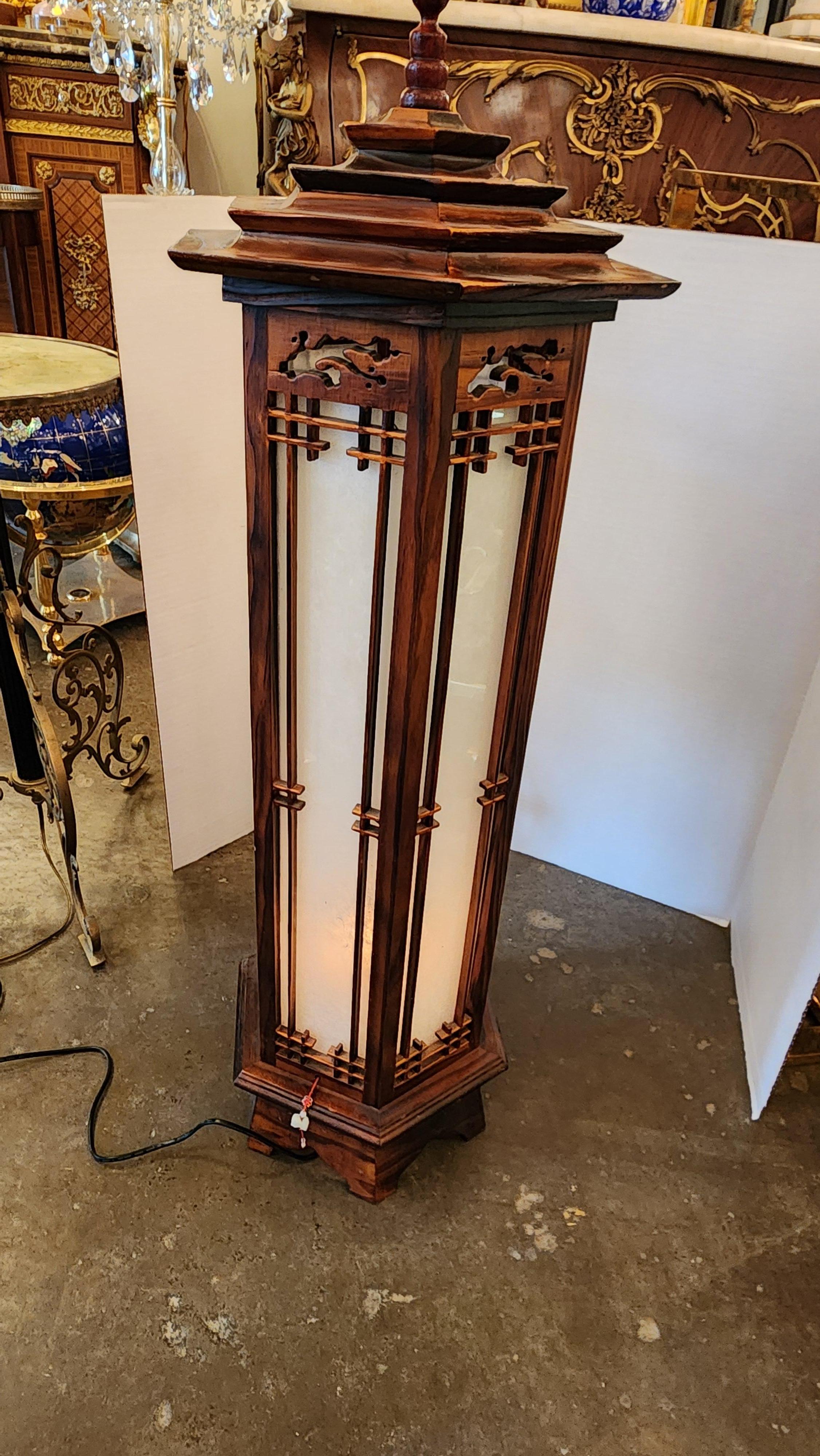 Lampadaire coréen hexagonal en vente 3