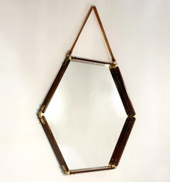 Hexagonal Mirror 1960s Italy