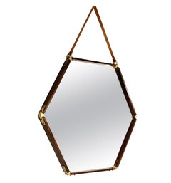 Hexagonal Mirror 1960s Italy