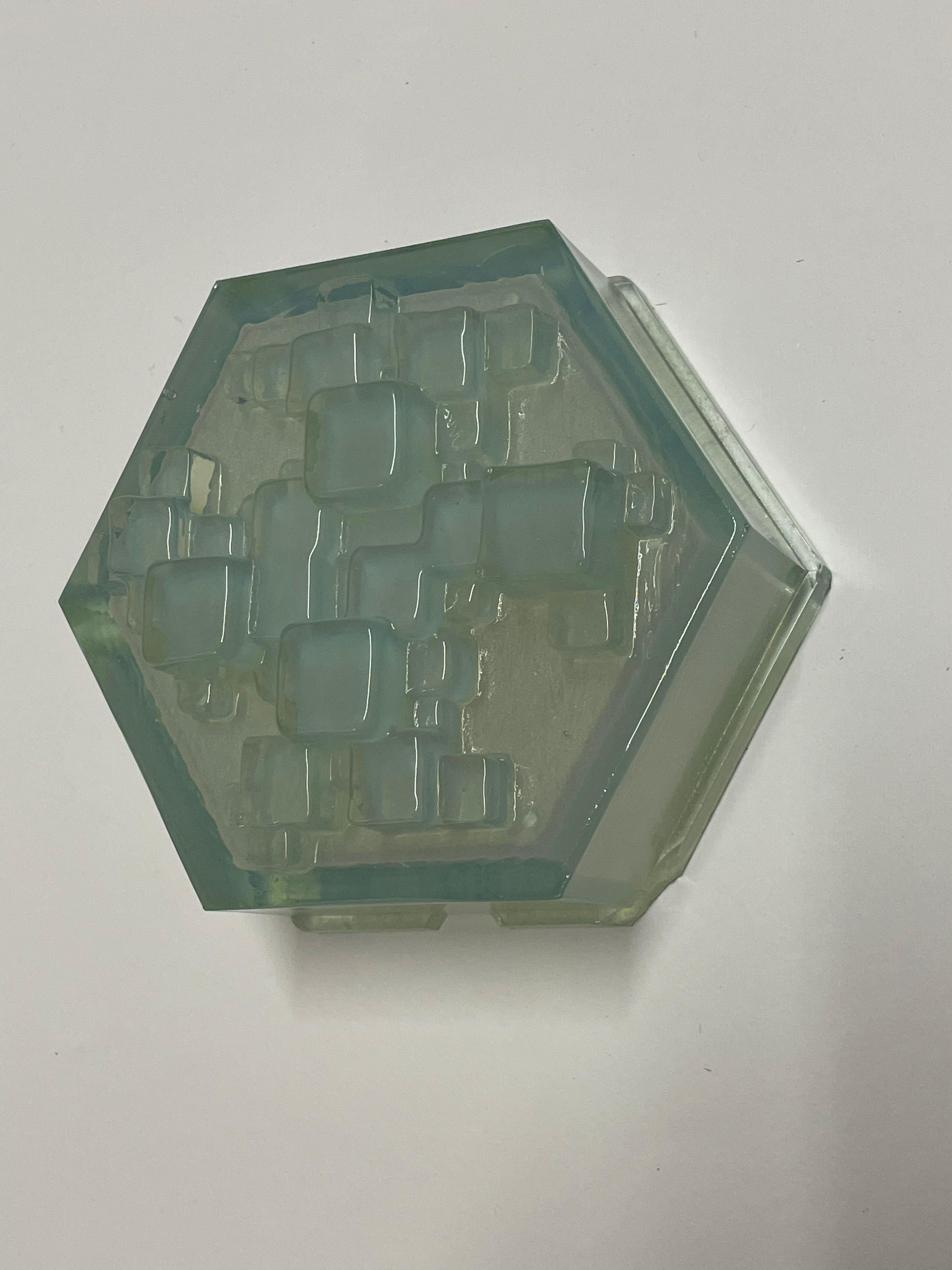 Hexagonal Modular Sconces / Flush Mounts by Poliarte - 4 available For Sale 3