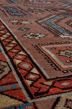 Tapis du Caucase à motifs hexagonaux