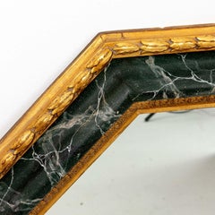 Hexagonal Painted Decorated Mirror