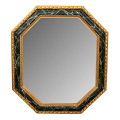 Hexagonal Painted Decorated Mirror