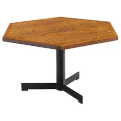 Belgian Hexagonal Pedestal Table in Wenge