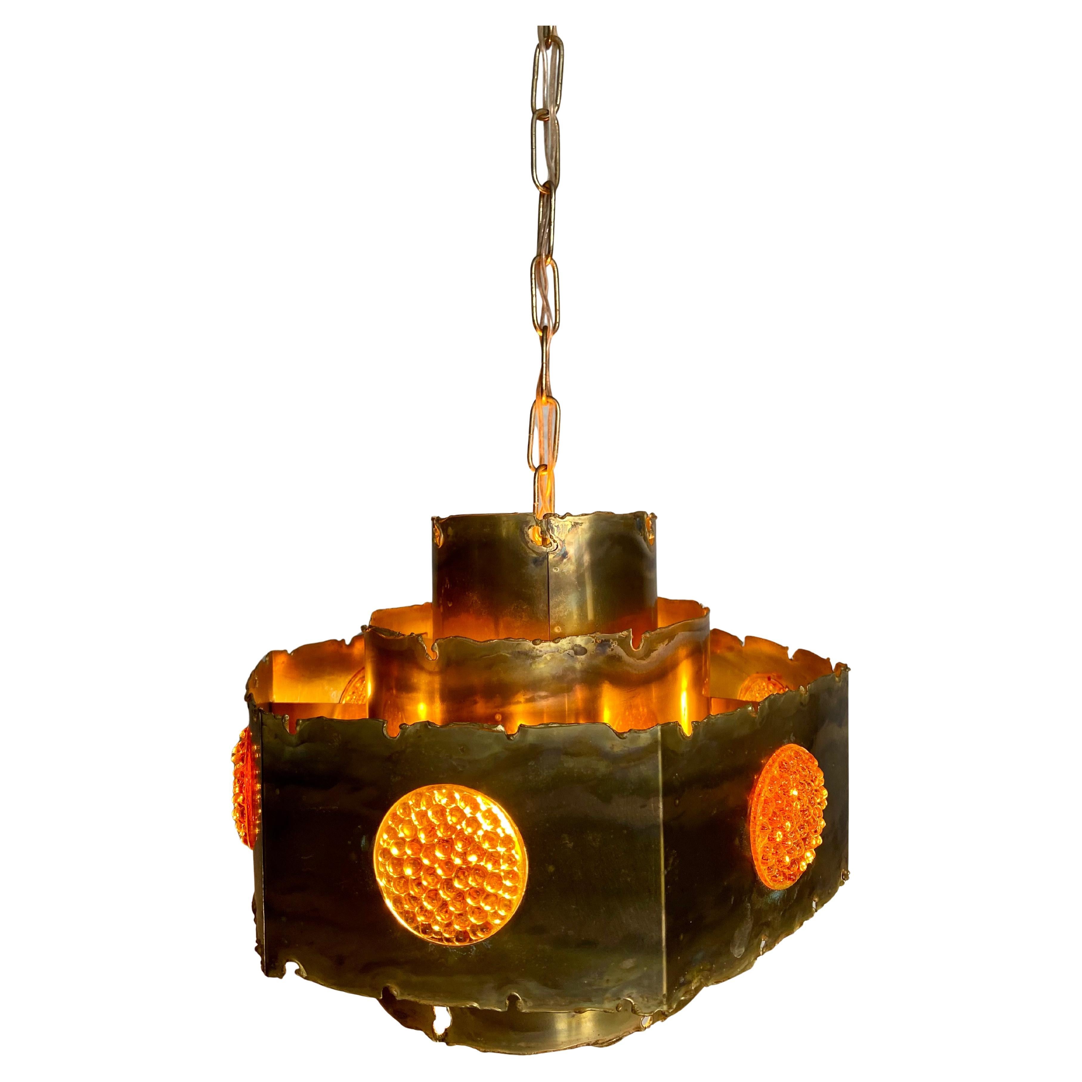 Hexagonal Pendant Light by Svend Aage Holm-Sørensen, Denmark, 1960s