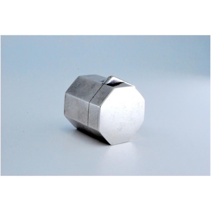 European Hexagonal silver and gold vinaigrette box from the George III period For Sale