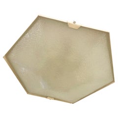 Vintage Hexagonal Stilnovo Flush Mount or Sconce, Italy, 1960s