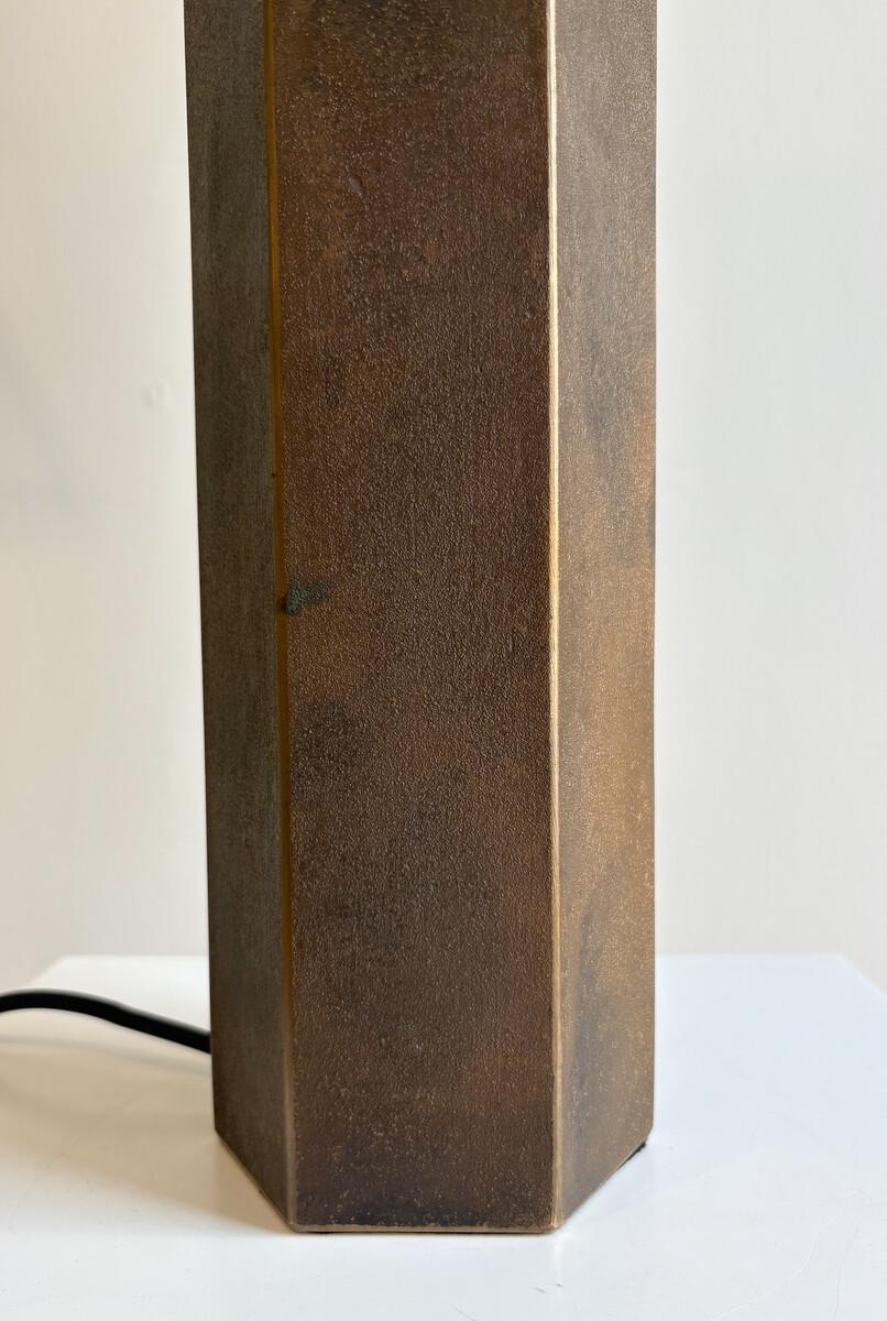 Mid-Century Modern Lampe de table hexagonale de Jules Wabbes, années 1960 en vente