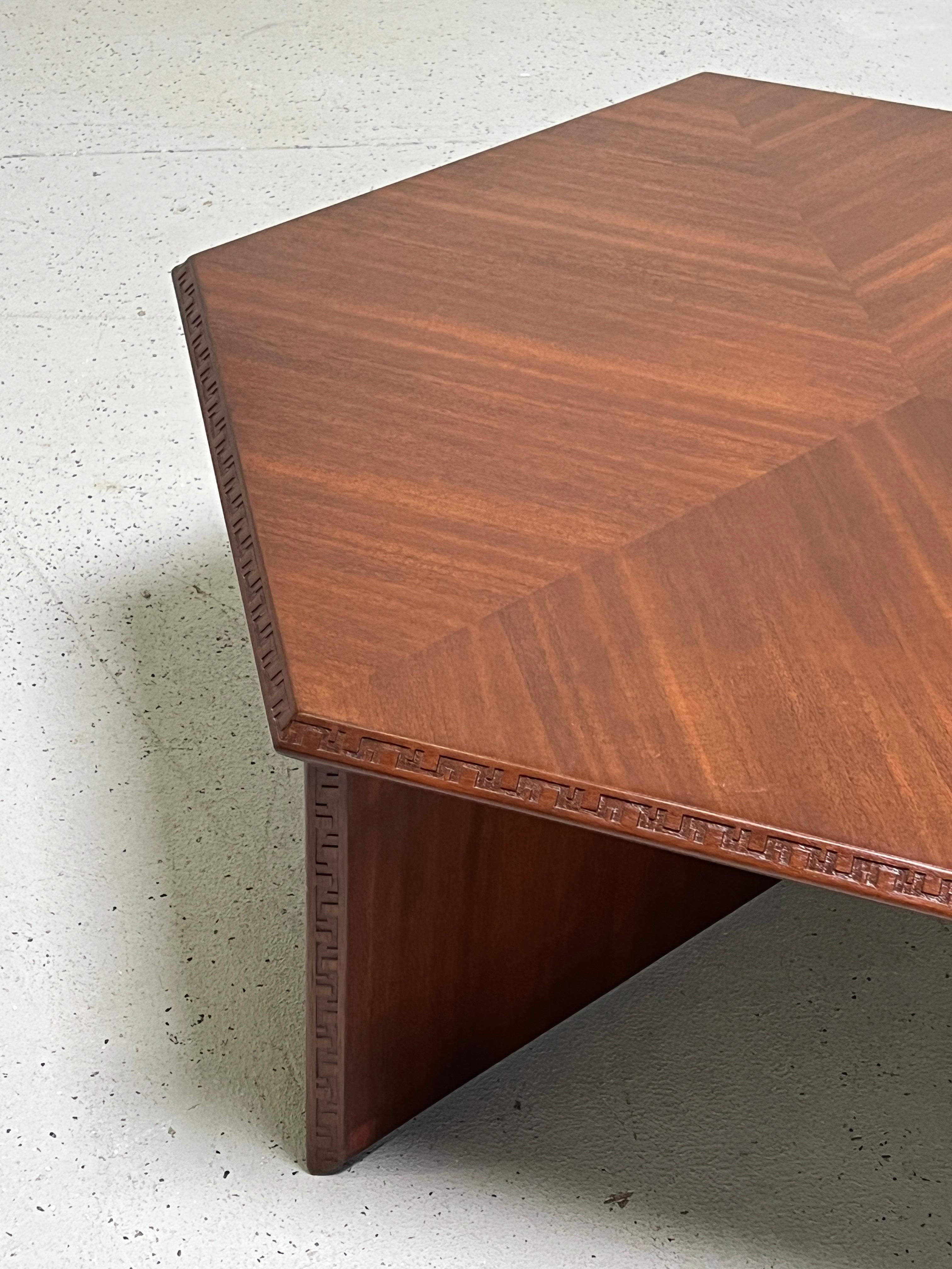 Hexagonal Taliesin Coffee Table by Frank Lloyd Wright for Henredon For Sale 4