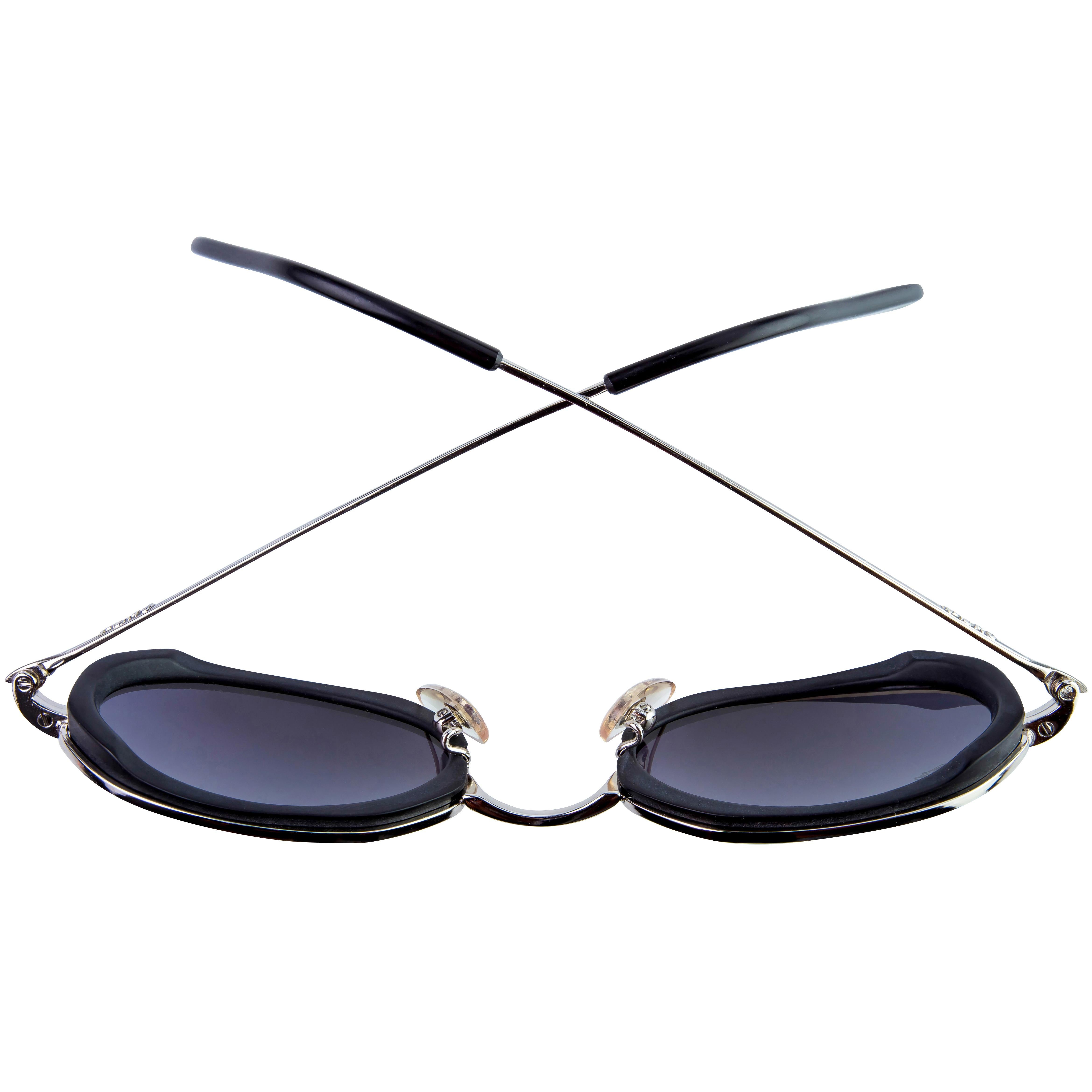 Sechseckige Vintage-Sonnenbrille von Lozza, Italien, 80er-Jahre (Grau) im Angebot